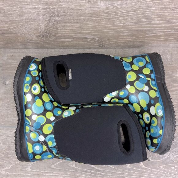 Bogs Waterproof -30f Classic High Bubbles Big Girl Sz 5 Pull On Winter Rain Boot - Picture 10 of 12